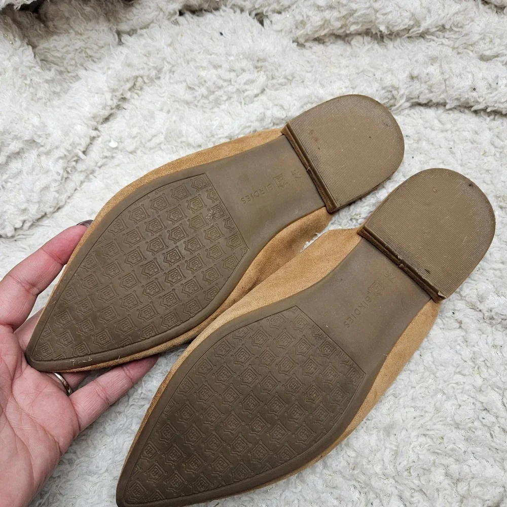 Birdies The Swan Mules Tan Suede sz 7.5‎ - Picture 8 of 9